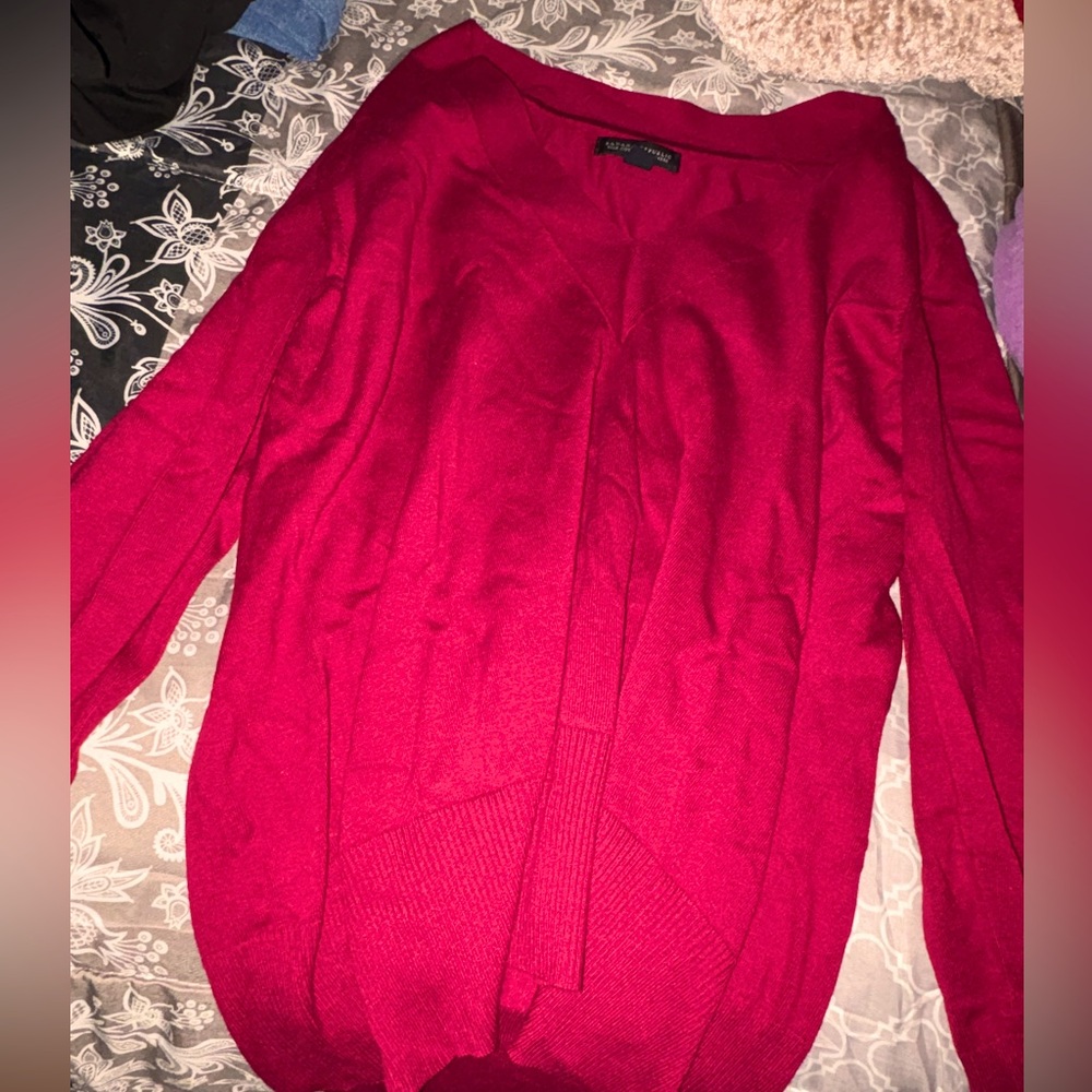 Banana republic dark red, silk cashmere cotton size XL